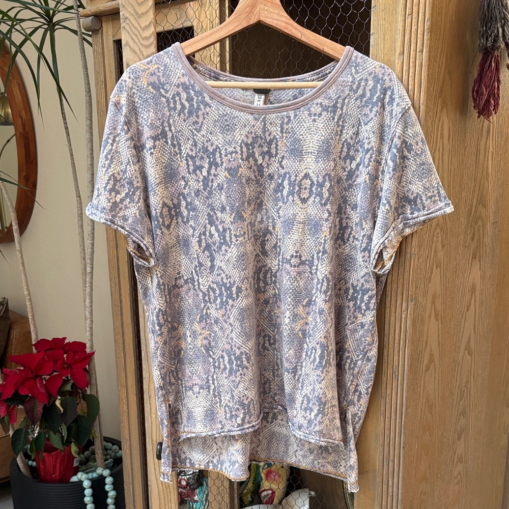 Free People We The Free Snake Print Tee